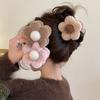 1 шт. Плюшевый цветок заколка-краб для волос Осенне-зимнее очарование Заколка для волос Милые милые аксессуары для волос