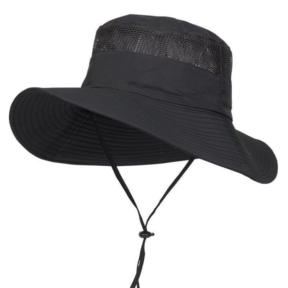 Fashion Summer Bucket Hat For Men Fisherman Cap Fishing Outdoor Sunshade Wide Brim Sunscreen Riding Hiking Suncreen Sun hat