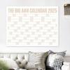 2025 Dry Erase Calendar Large Yearly Planner for Wall 47" X 35" Horizontal Layout Erasable Calendar for Classroom Office Home