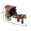 Antique Finish Horse Carriage Brass Showpiece (13 Cm X 6 Cm X 8, Brown and Golden)