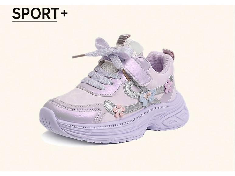 Детские дышащие сетчатые кроссовки, мягкая подошва, цветочный принт, коллекция весна/осень 2025, модные кроссовки «папины»