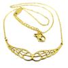 [P8078] - Steel Necklace 'Les Ailes d'Ange' Gold - 43x15 Mm