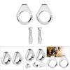 Aluminium Alloy Motorcycle Modified Turn Signal Light Mount Bracket 41mm Fork Clamps Silver