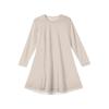 Girls' Long Sleeve Dress - Solid Color Pocket Dress