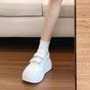 Zhao Ruth, the Same Thick-soled Little White Shoes, Heightening Velcro Casual Shoes, Children's Round Head Versatile Big Head Shoes, Board Shoes, Wom