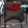 Cute Cartoon Red Bow Car Neck Pillow Summer Ice Silk Universal Auto Seat Headrest Support Seatbelt Cover Car Accessories