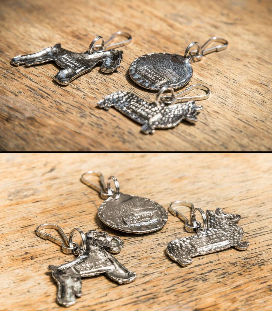 Миниатюрный пинчер Сделано в Англии Коллекция Art Dog Zip Pull (Глава)