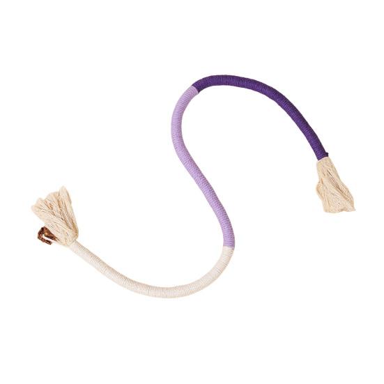 Кошачья жевательная веревочная игрушка Хлопковая веревка Игрушка для прорезывания зубов котенка с кошачьей мятой Интерактивная