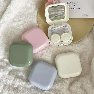1 шт. Женский цветной футляр для контактных линз Sweet Style, косметический футляр для контактных линз, дорожный набор, аксессуары для очков