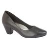Womens/Ladies PU Leather Plain Court Shoe (45mm Heel)