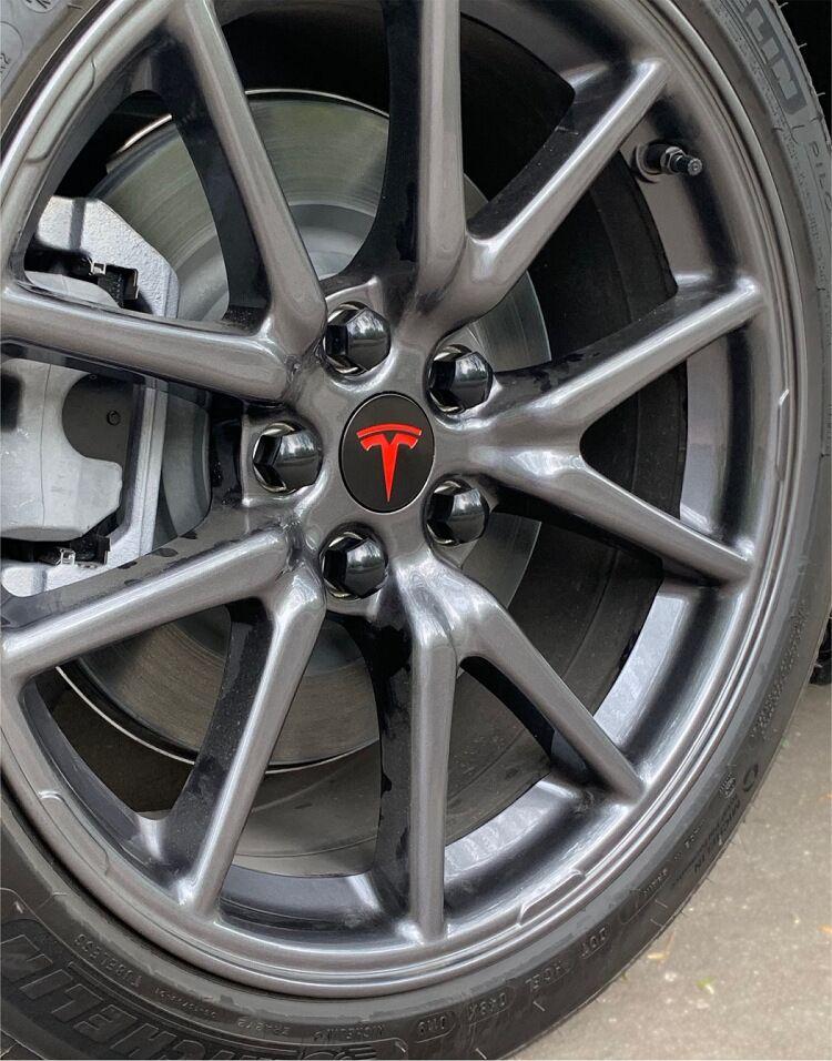 4PCS 25PCS 29PCS 56/57MM For Tesla Model3 /ModelY/2025 Model Y Juniper Sport Emblem Wheel Center Hub Cap Car Rims Cover Hubcaps
