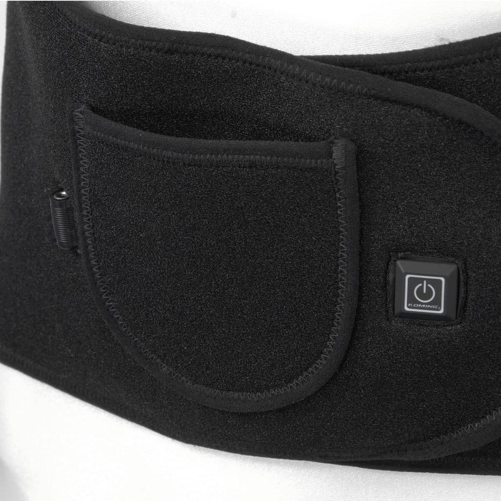 KOMINE Гибридный электрический поясной обогреватель для мотоциклов черный бесплатно EK-309