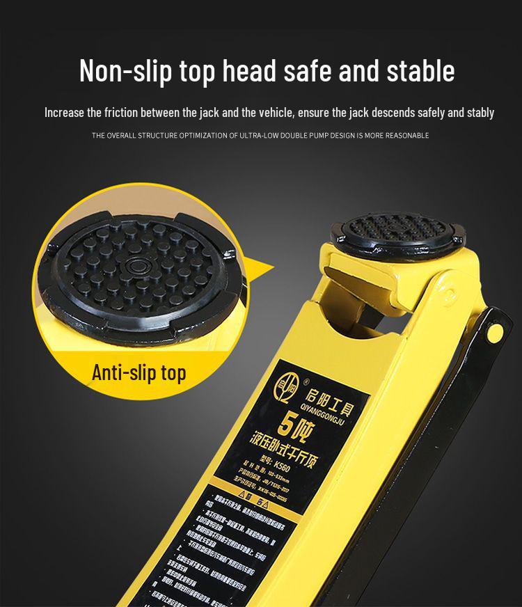 Ультранизкий 3-тонный гидравлический автомобильный домкрат с двойным насосом для ремонта автомобилей и замены шин