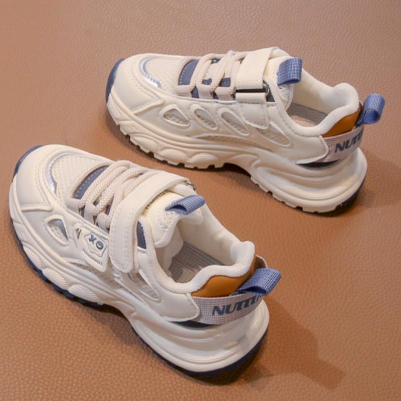 Boys' Mesh Running Shoes Breathable Sports Shoes Girls' Lightweight Casual Shoes Fashionable Dad Shoes
