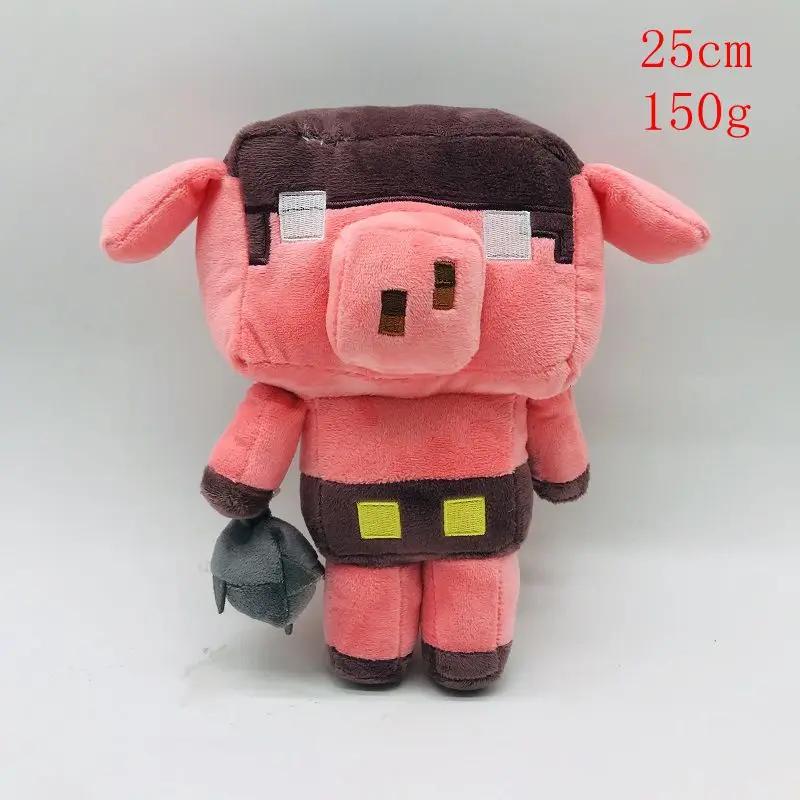 Minecraft Legend classic game doll plush toy square Little Blue Man Hammer Pig Lightning Longtooth monster Seven-headed monster