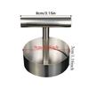 Round Stainless Steel Hamburger Press Non-Stick Manual Meat Pie Press Mold Patties Maker  Steak