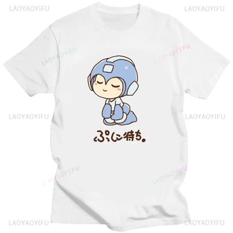 Мужская футболка с принтом видеоигры Mega Man, официальная футболка Megaman X Player Select из хлопка, модная футболка с коротким рукавом, новая мужская подарочная футболка