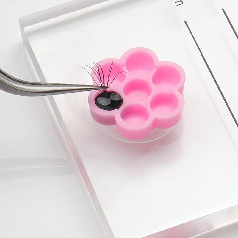 Портативный фиксированный стол для капель клея, ресницы, цветок, тип чашки для клея