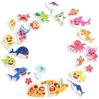 Pinkfong Bath Play Наклейка Baby Shark Корейские детские игрушки