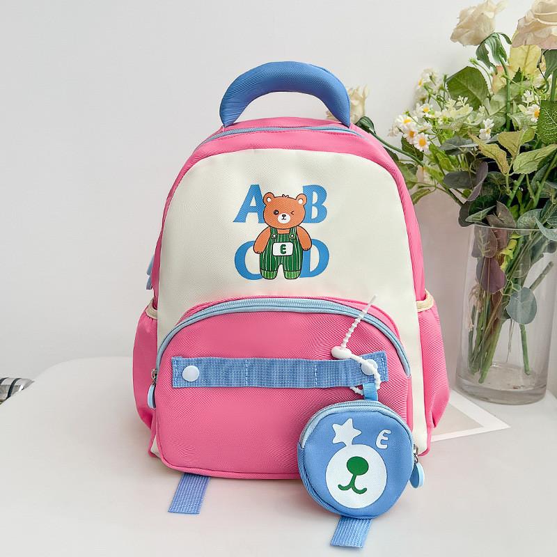 Attractive Functional And Kids Backpack With Whimsical Bear Design Perfect For Kindergarten Use