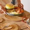 Натуральные плетеные коврики для чашек из ротанга Маленькие коврики для чашек из ротанга Уникальная подставка, предназначенная для чайных комнат и зон отдыха