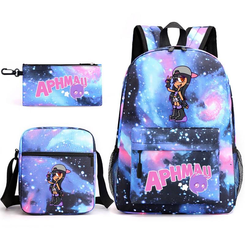 Школьный рюкзак Aphmau в стиле аниме с пеналом и сумкой через плечо для подростков, ткань Оксфорд, объем 20-35 л