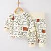 Cozy 2023 Autumn Winter Childrens Soft Cotton Long Sleeve Two Piece Set For Baby Boys And Girls