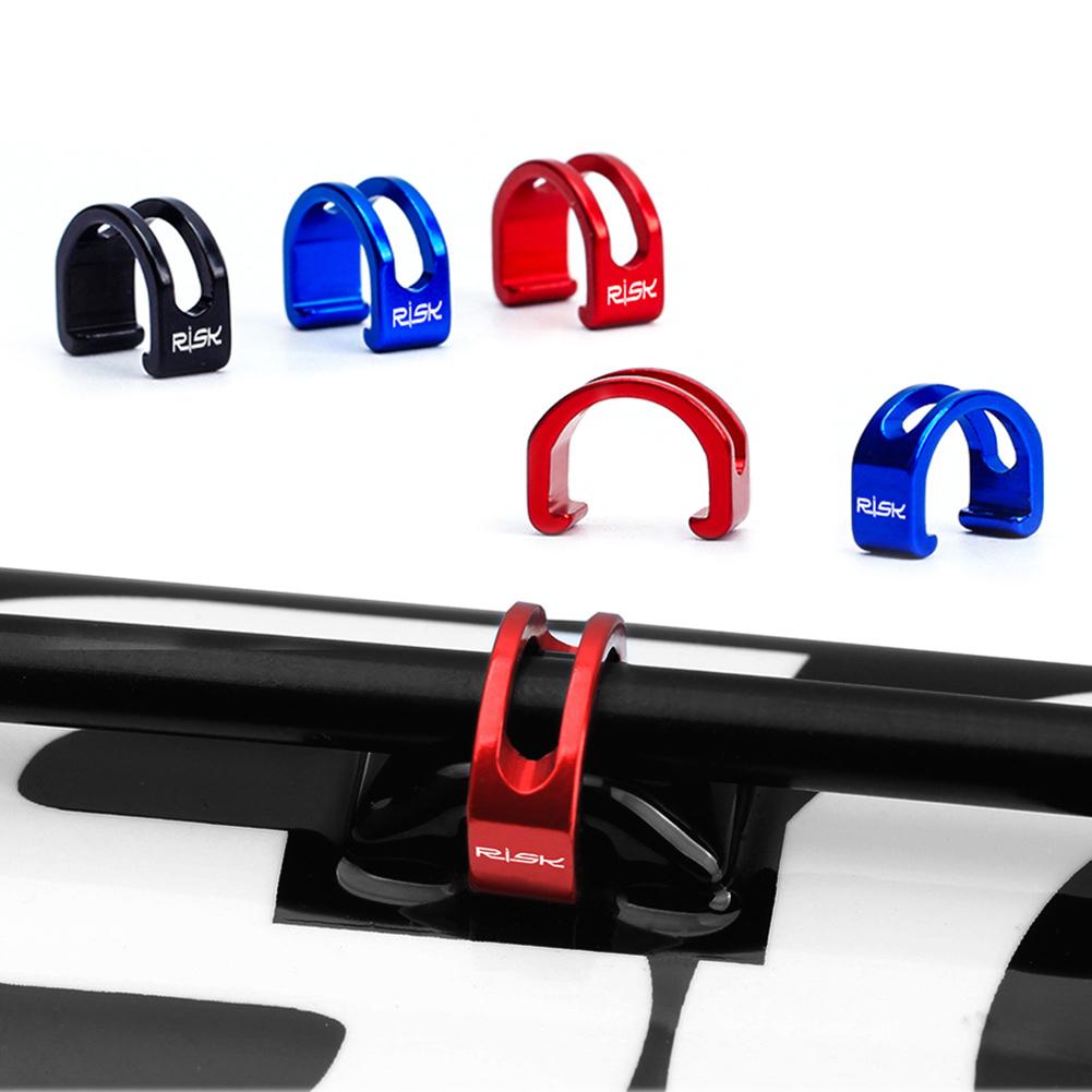 5pcs Bicycle Line Tube C Type Buckle Aluminum Alloy Hollow U-type Fixed Buckle Mountain Bike Accessories