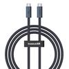 Kabel Szybkiego Ładowania Usb-C Do Usb-C Baseus Flash 2 240W 1M (Czarny)