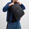 Coach Ethan 32 Zipper Closure Brand Print Coated Canvas Backpack Men Backpack Charcoal Black CV919-QBMI5