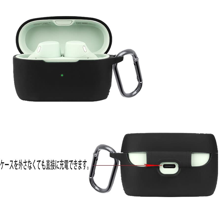 Чехол для Jabra Elite 4 Active Совместим с Elite 4 Active Оснащен крючком для предотвращения потери Легкий Ударопрочный Ударопрочный Мягкий силикагель