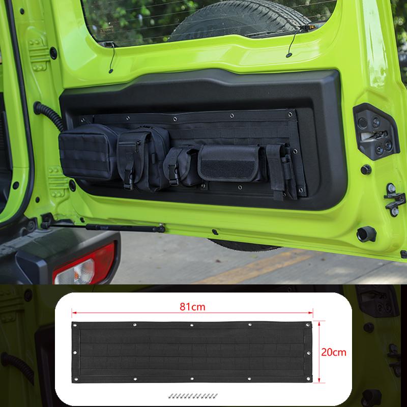 Подвесная сумка для хранения на задней двери автомобиля, органайзер, держатель для сумки, подходит для Suzuki Jimny 2012-2017, 2019 Up