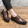 Leather Shoes Men's 38-46 Autumn New Business Dress Casual Shoes British Pointed Men's Shoes Groom Wedding Shoes