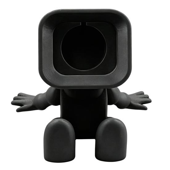 Nightstand Clock Holder 3D Printed Watch Charger Stand Robot Shaped Charging Cable Management Organizer Dock for Apple Series Ultra/SE/8/7/6/5/4/3/2/1