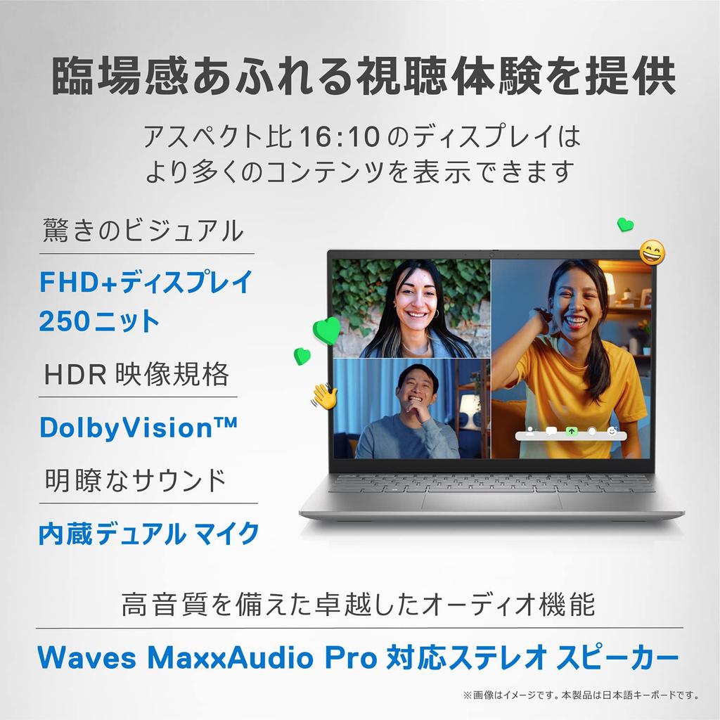 Dell Inspiron 14 5420 Laptop Platinum Silver 12th Gen Core 16GB 1TB MI574A-CHL (Intel i7-1255U, RAM, SSD, 14-inch FHD+ Display)