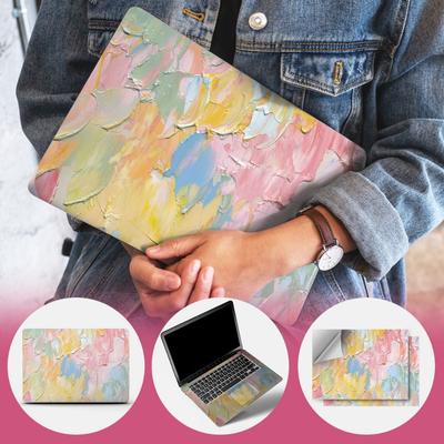 DIY Наклейки для ноутбука 15 дюймов, скины для сторон A+C, водонепроницаемая обложка для ноутбука, ПВХ, защита от царапин, декор для ультрабука, декаль