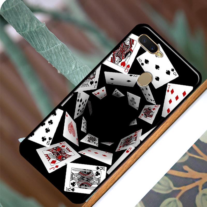 Чехол для покера в казино Лас-Вегаса для OPPO A83 A91 A93 A1K A15 A3S A54 A74 A94 A5 A9 A31 A53 A52 A72 A53S, задняя крышка