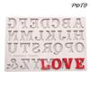 DL Letter Silicone Mold Chocolate Sugarcraft Mould Cake Decor Baking Tool
