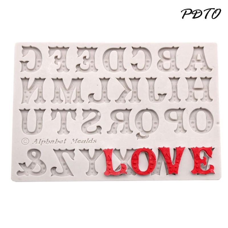 DL Letter Silicone Mold Chocolate Sugarcraft Mould Cake Decor Baking Tool