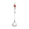Ice Cream Stainless Steel Rose Flowers TeaSpoon Dessert Scoop Coffee Spoon Kitchen & Dining
