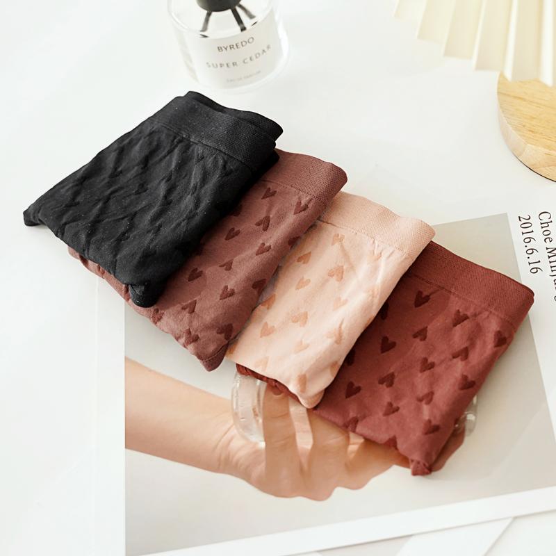 TERMEZY Сексуальные женские трусики Love Трусы с принтом Быстросохнущее эластичное нижнее белье с низкой посадкой Однотонное нижнее белье Мягкие тонкие нижнее белье