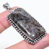 Larvikite Stone Handmade 925 Sterling Silver Jewelry Pendant 2.29" P9O10