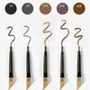 Водостойкий карандаш для бровей с двойным наконечником, с гладким нанесением и щеточкой - Доступен в 5 цветах