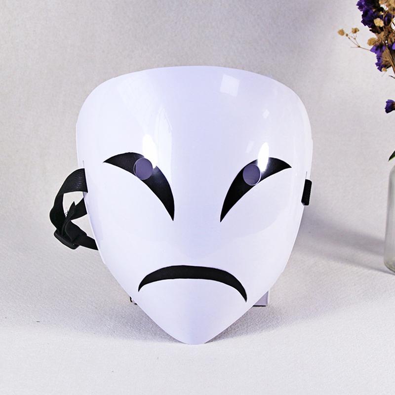 Косплей Kagetane Hiruko Burakku Buretto Полное лицо Аниме Черная пуля Улыбка Маска для лица Головной убор Маски Подарочный реквизит на Хэллоуин