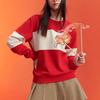 Fila Fusion Серия Dragon Fortune Color Block Вышитая Печатная Спортивная Американский Винтаж Свободный Пуловер Толстовка Женская толстовка T11W412208F-RD