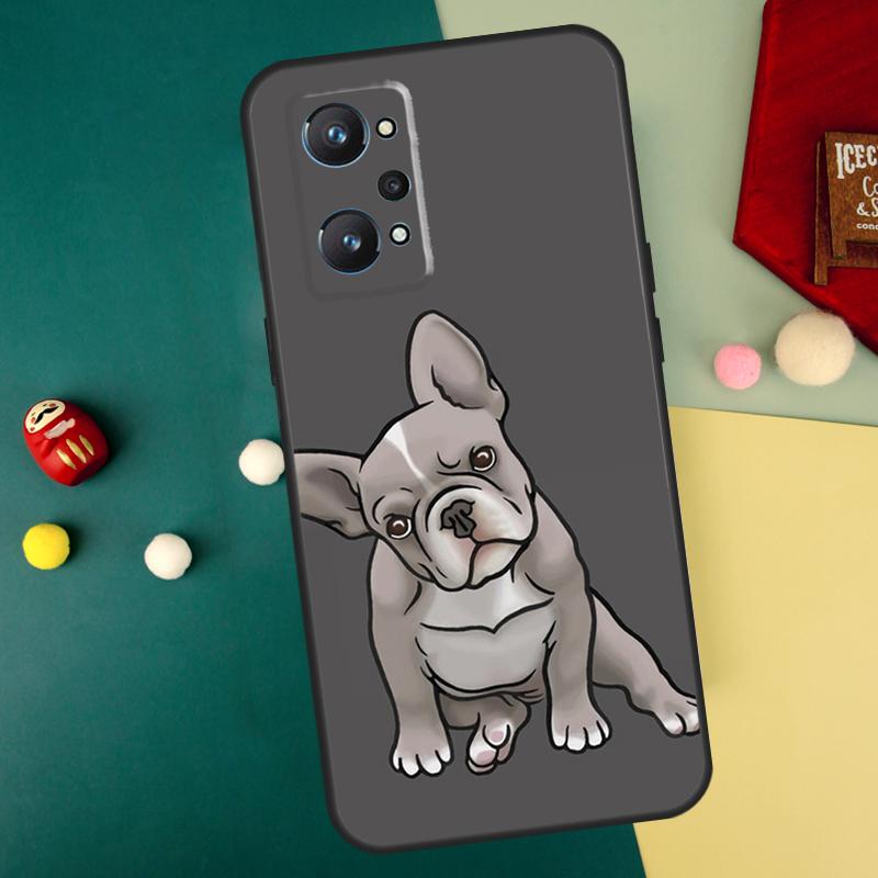 Французский бульдог Собака Для Realme 12 11 Pro Plus 9 10 GT5 GT3 GT Neo5 C35 C31 C30 C33 C51 C53 C55 C25s C21Y Чехол