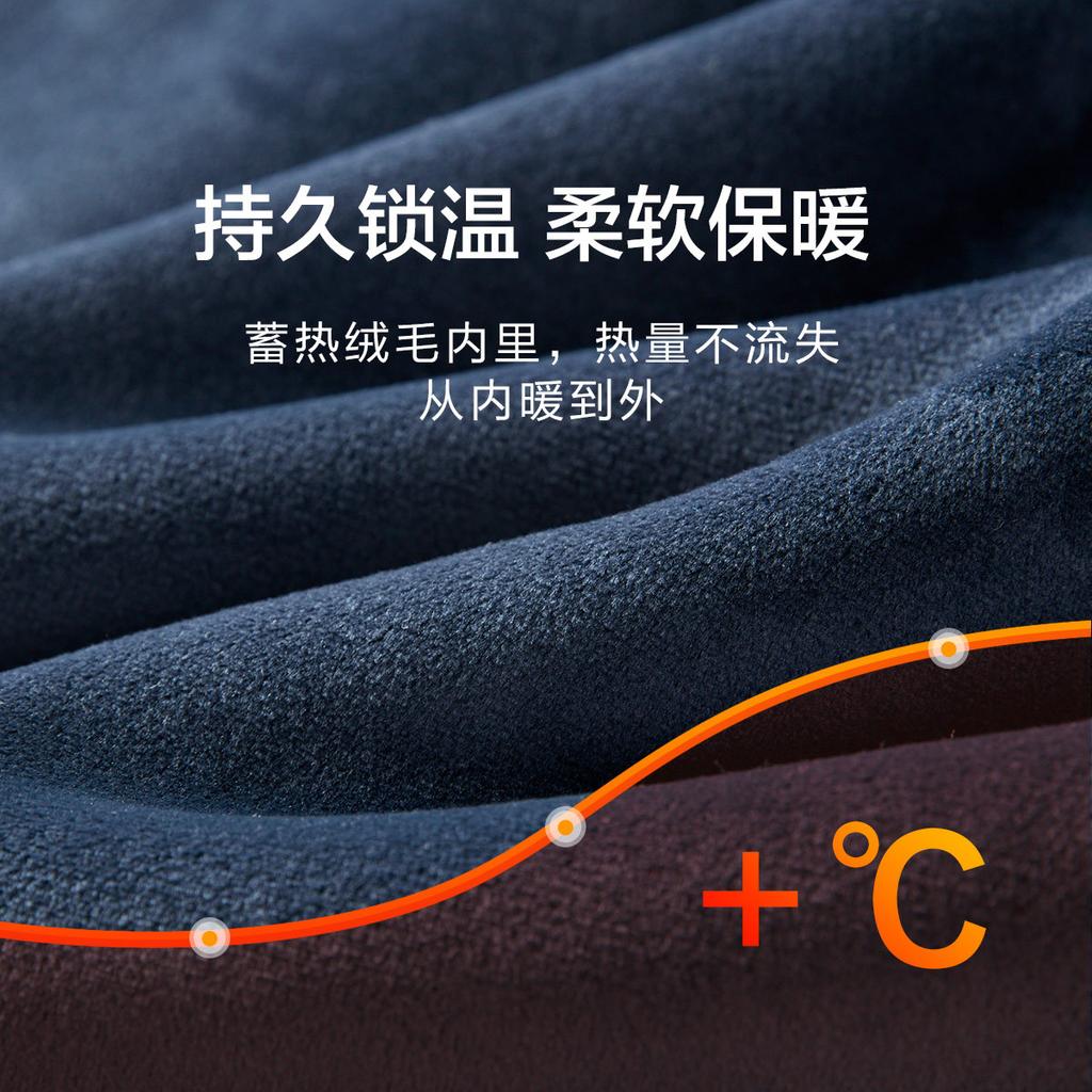 Men's Plush and Thick Knitted Shirt with Collar