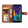 Кожаный чехол для LG K30 A9 2020 с кожаным узором, круглой пряжкой, тип кошелек-книжка, держатель для карт, чехол для мобильного телефона, защитный чехол K20