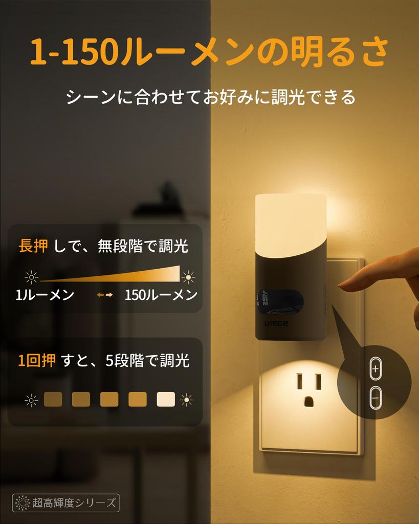 Lyridz Indoor Motion Sensor Light, 150 Lumens, Adjustable Brightness and Timer, Energy-Saving, Warm White, for Hallways, Bedrooms, Entryways, and