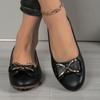 Fashion 2024 Fashion Casual Lofers Women's Flat Shoes Ladies Elegant Butterfly-Knot Comfortable Shoes Women Soft Classic Office Shoes